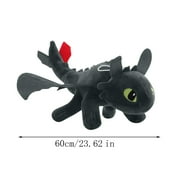 Toothless Plush Toy How to Train Your Dragon Soft Cuddly Dragon Stuffed Animal for Kids Movie-Themed Gift with Realistic Design 3 Sizes Available Perfect Birthday Gift